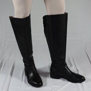 Genuine Leather Franco Sarto "Brindley" Wide Calf Black Boots 6-1/2